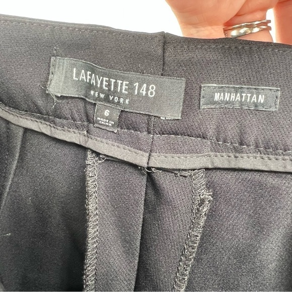 Lafayette 148 New York Acclaimed Stretch Step Manhattan Slim Pant Hem‎ Size 6 - Picture 12 of 15